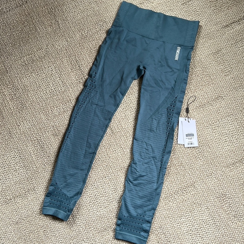 Gymshark Blue Stone Seamless Leggings